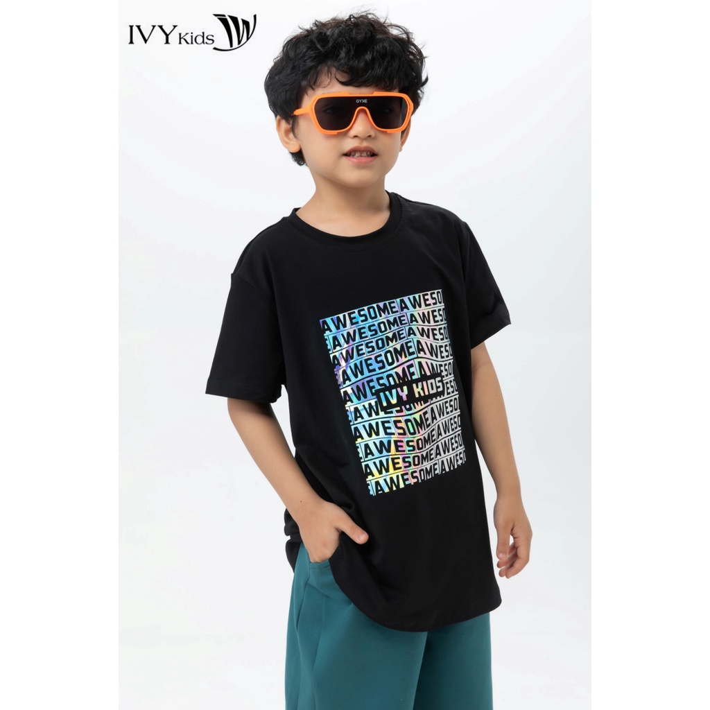 Áo thun bé trai Awesome IVY moda MS 57K1455