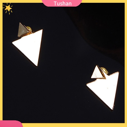 Hoa tai kiểu dáng tam giác thời trang phong cách cho nữ