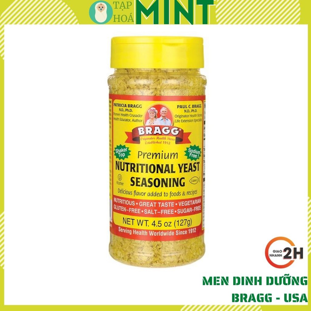 Nấm men dinh dưỡng hữu cơ cao cấp Bragg 127g - Tạp hoá mint