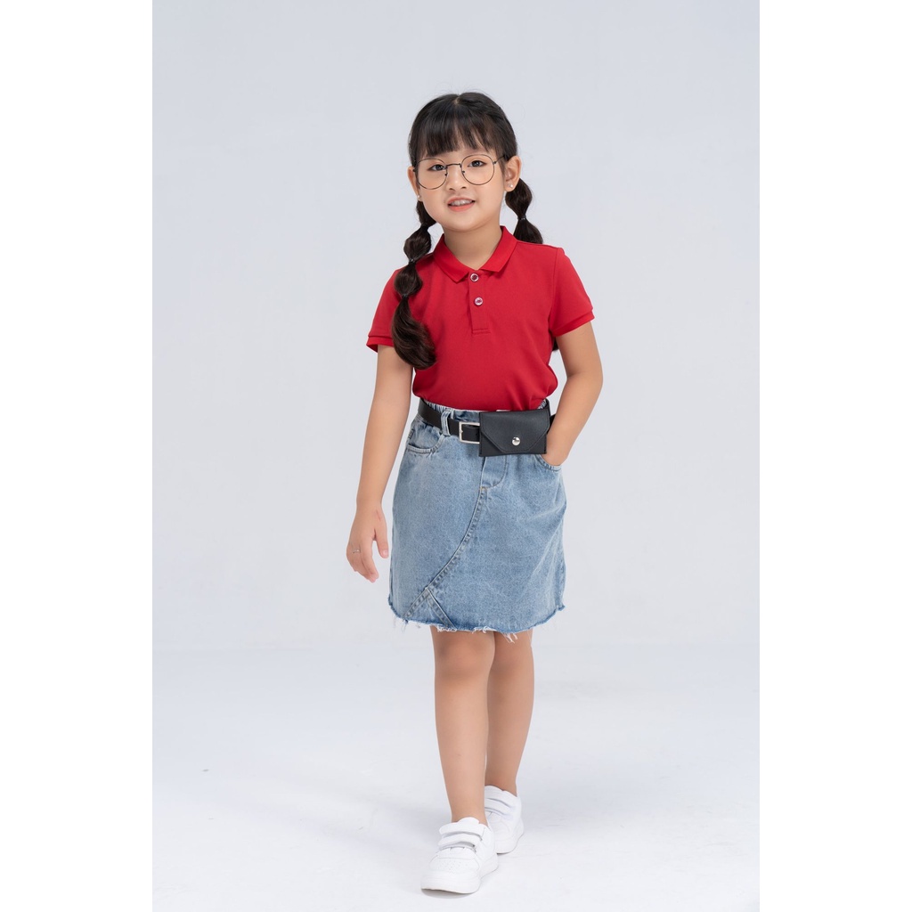 Áo Polo Trẻ Em Cafe Bo Trơn YODY Thoáng Mát Và Dễ Chịu KID4035