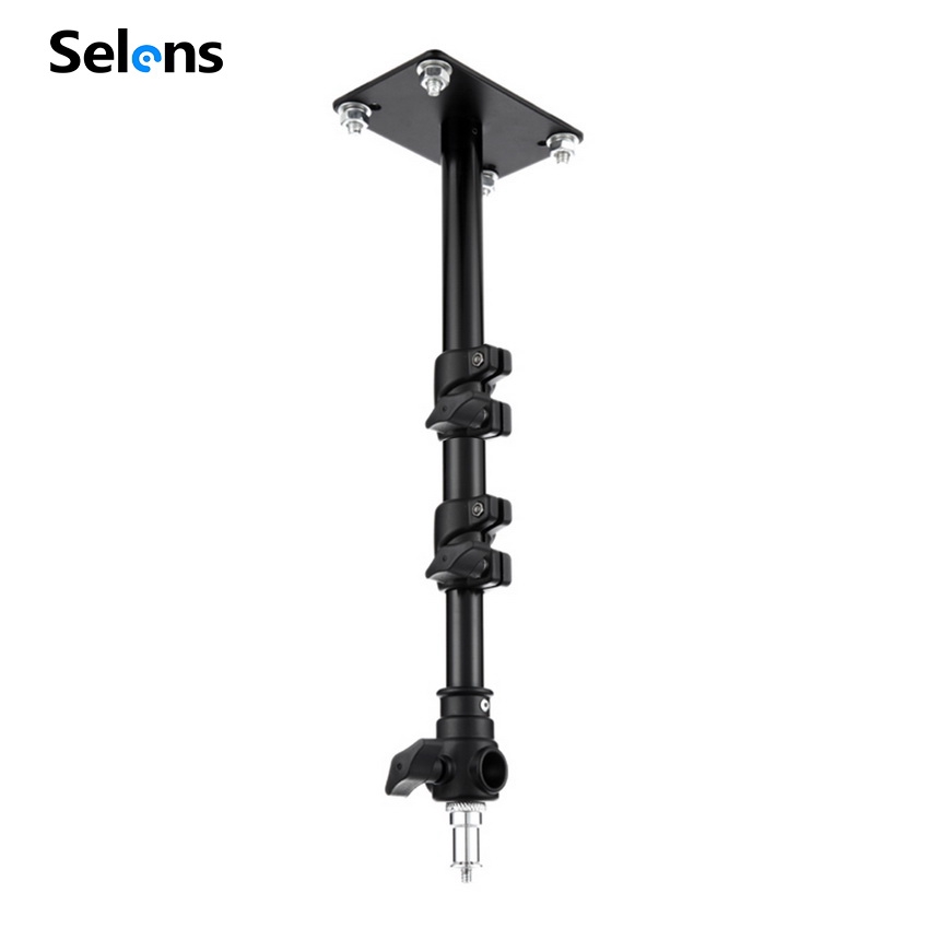 Giá treo đèn trần cho studio chụp ảnh Selens 2 khớp điều chỉnh được 103cm