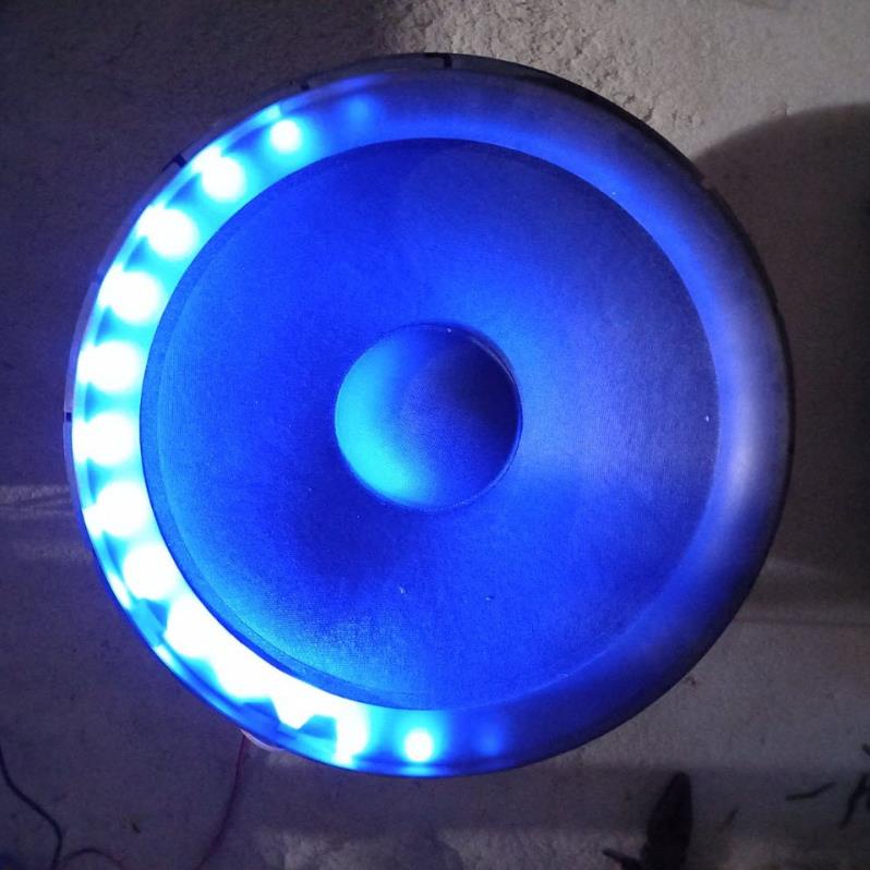Loa bass 40 kèm đèn led nháy theo nhạc tròn công suất 250W - 350W 4 ôm mẫu mới năm 2022