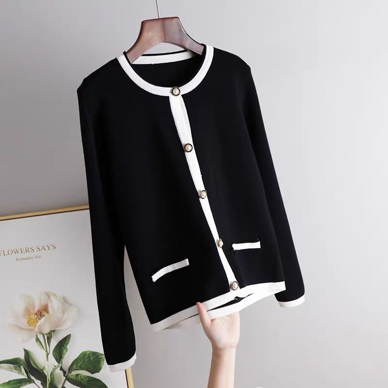 Áo cardigan len dệt kim sang chảnh giống Rosé BLACKPINK