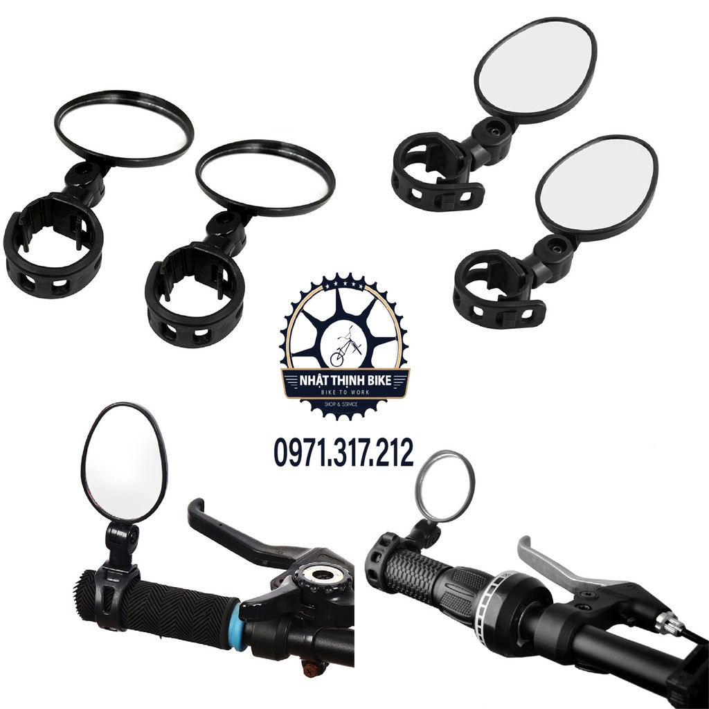 Gương chiếu hậu xe đạp gương xe đạp xe điện xe máy kiểu dáng thời trang