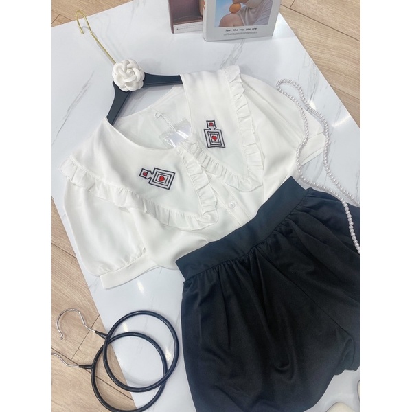 Set sơ mi cổ bèo | BigBuy360 - bigbuy360.vn