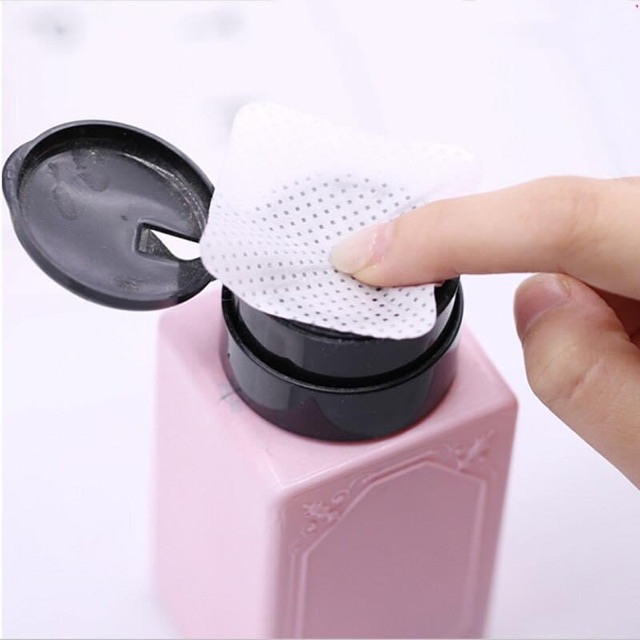 Giấy lau gel cotton 300 miếng lau móng tay chân