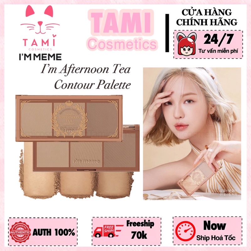 Phấn Tạo Khối I’m Meme Im Afternoon Tea Palette bảng 3 ô