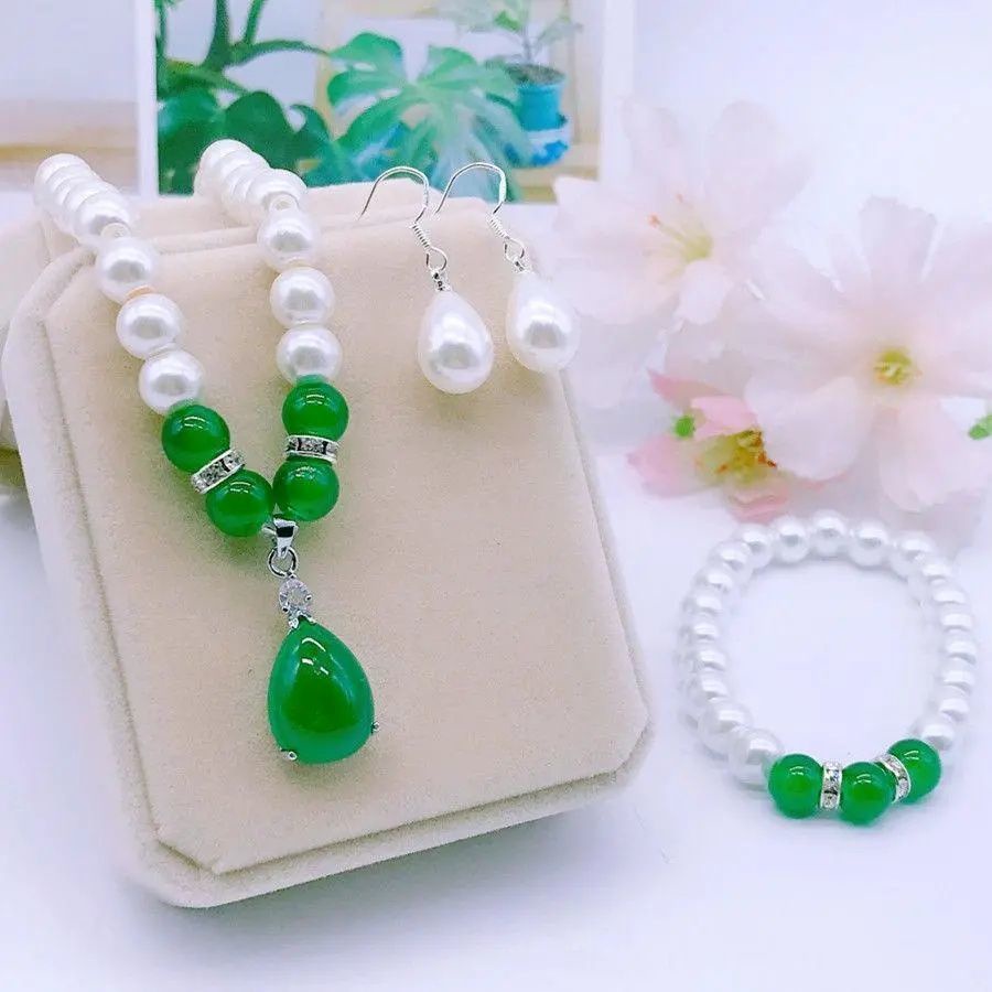 Vòng cổ Ba Mảnh Đính Ngọc Trai Đơn Giản Phong Cách Hàn Quốc Thích Hợp Làm Quà Tặng Cho Phụ Nữ Trung Niên Và Người Lớn Tuổi