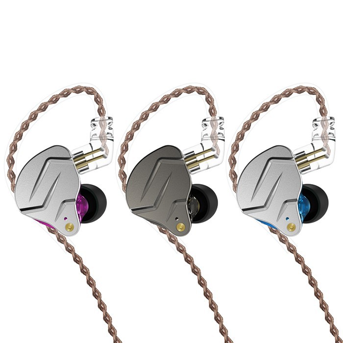 【COOL】KZ ZSN Pro Metal Earphone, 1BA+1DD Hybrid Technology HIFI Bass Earbuds
