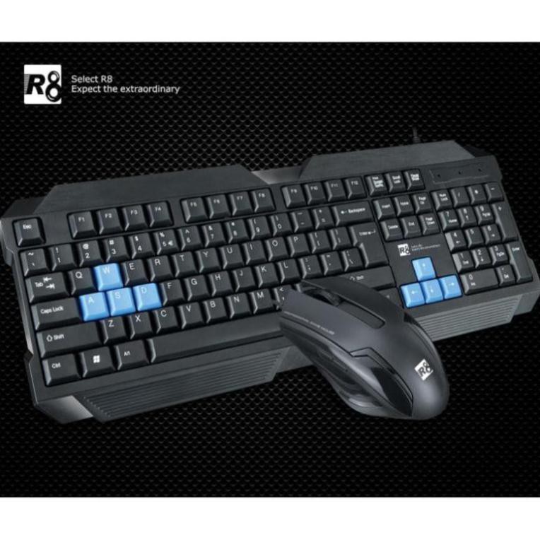 Bộ bàn phím chuột Keyboard Mouse R8 1906 USB | BigBuy360 - bigbuy360.vn