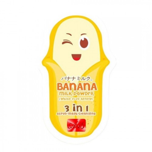 Gói ủ mặt chuối giảm mụn Banana Milk Powder 3 in 1