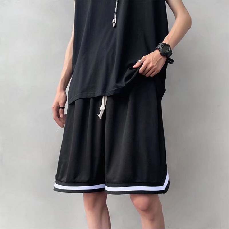 Quần Short Dáng Rộng Lưng Thun Co Giãn Thoải Mái Phong Cách Hàn Quốc Thời Trang Cho Nam Và Nữ size M-2XL