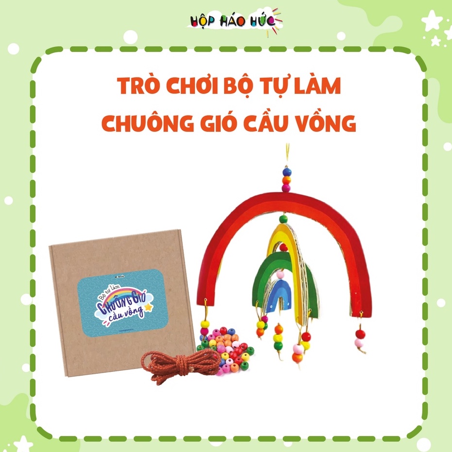 Trò Chơi CHUÔNG GIÓ CẦU VỒNG Cho Bé 0-3 Tuổi Hộp Háo Hức - Đồ Chơi Thử Tài Khéo Léo Đôi Tay