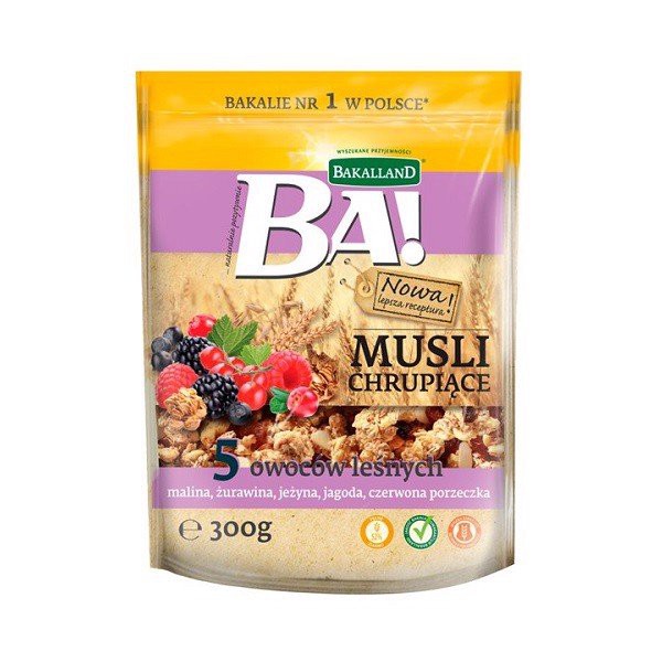 Ngũ cốc Bakalland Muesli đủ 5 màu 300g nhập khẩu Ba Lan