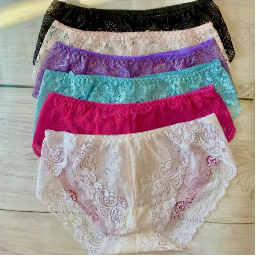 Set 5 Chiếc Quần Lót Nữ Ren Sexy họa tiết ren xuyên thấu siêu gợi cảm quyến rũ