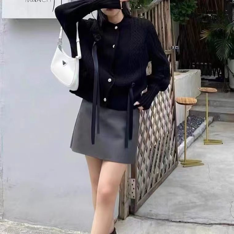 Áo Khoác cardigan Dệt Kim Tay Dài Họa Tiết Hoa Hồng Ba Chiều Thời Trang Thu Đông