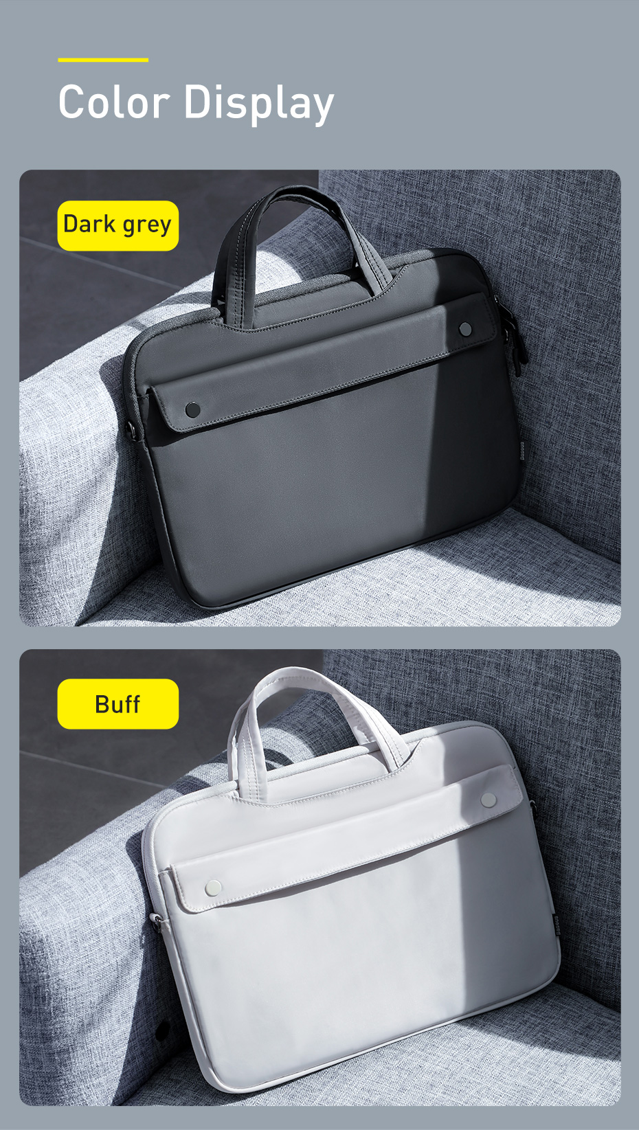 Túi Đeo Vai Baseus Dùng Đựng Laptop Macbook Pro 13 14 15 inch MacBook Pro Air 13 Từ Nilon Chống Nước | BigBuy360 - bigbuy360.vn