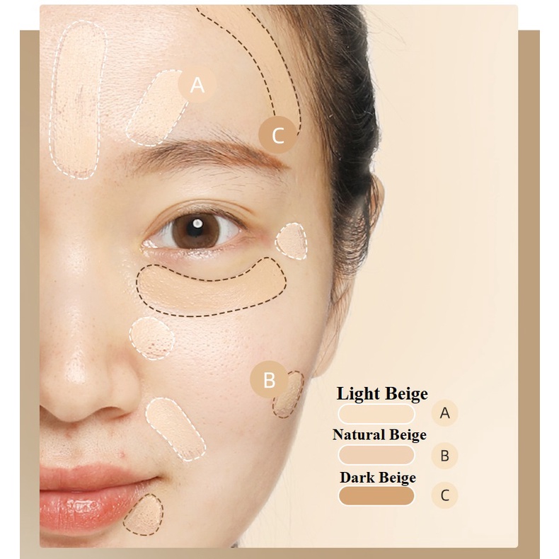 Tfit kem che khuyết điểm 3 khoang màu che phủ mụn, quầng thâm mắt