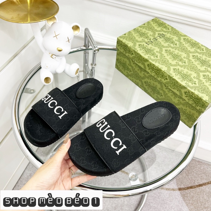 Dép gc quai ngang hoạ tiết fullbox