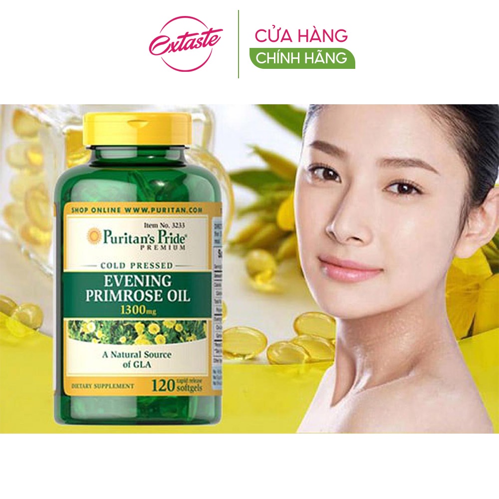 Tinh dầu hoa anh thảo Kirkland Signature puritan's pride Evening Primrose Oil 1300MG 120 viên ổn định nội tiết tố nữ