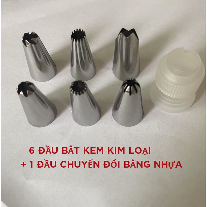 Bộ túi bắt kem và bộ chi tiết đầu bắt kem làm bánh cho bé AD66