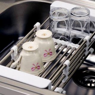Kệ úp bát đĩa gài bồn rửa inox sâu