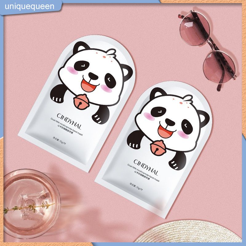 (In stock)2Pcs Hand Mask Niacinamide Moisturizing Whitening Skin Moisturizing Hand And Foot Mask Silk Skiing Improves Dry Exfoliating Remove Dead Skin Winter Hydrating Hand Care