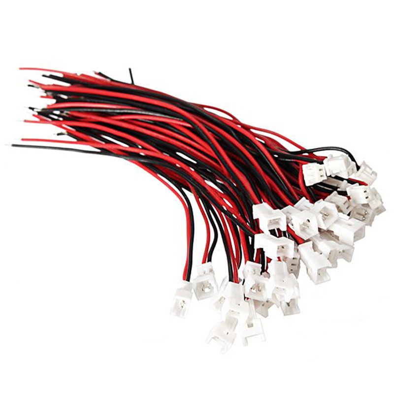 20Pcs Micro JST 1.25 PH 2 PIN MASCHIO FEMMINA SPINA CONNETTORE