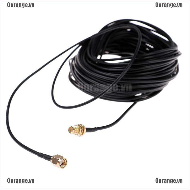 1 Dây Cáp Ăng Ten RG174 RP-SMA Dài 20m Kết Nối WiFi
