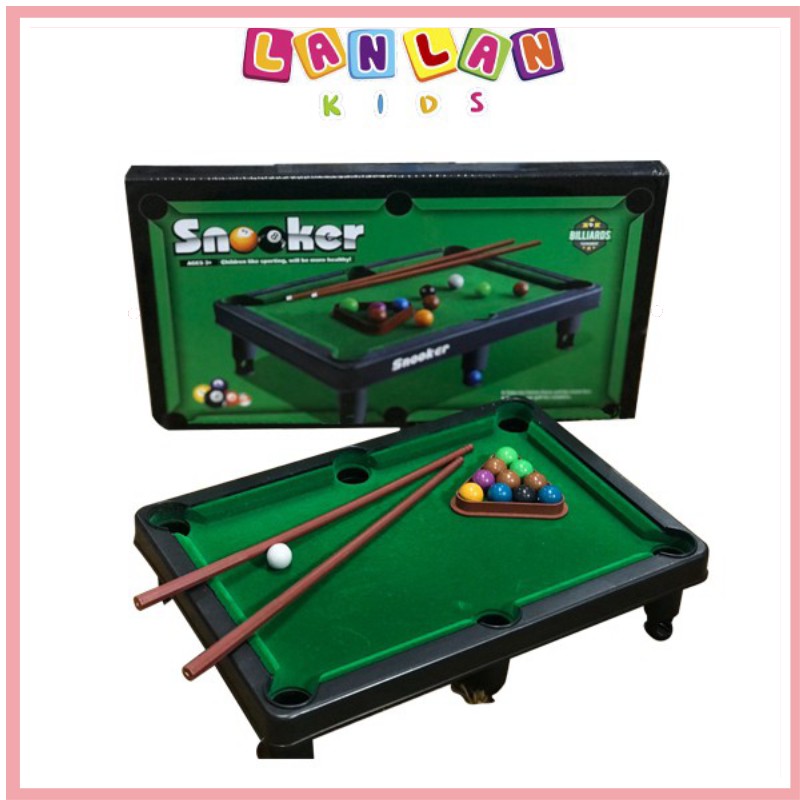 Bàn bida, bàn Bi-A Billiards Snooker mini đồ chơi giải trí cho bé