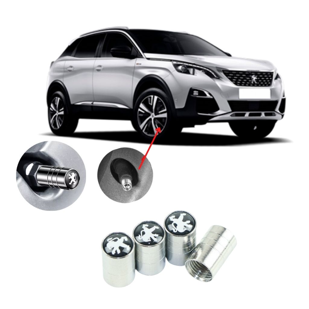 Nắp van lốp xe ô tô chất liệu kim loại không rỉ logo NISSAN,PEUGEOT,MG,lLEXUS,SUZUKI