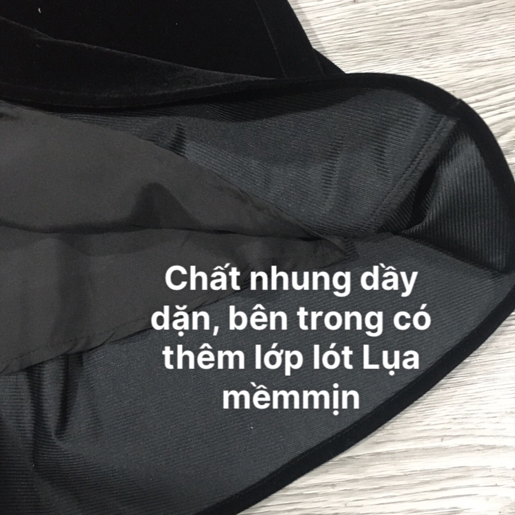 Váy nữ Thiết Kế xòe ngắn phối tơ dài tay, đầm nhung dự tiệc sang chảnh HN clothing | WebRaoVat - webraovat.net.vn