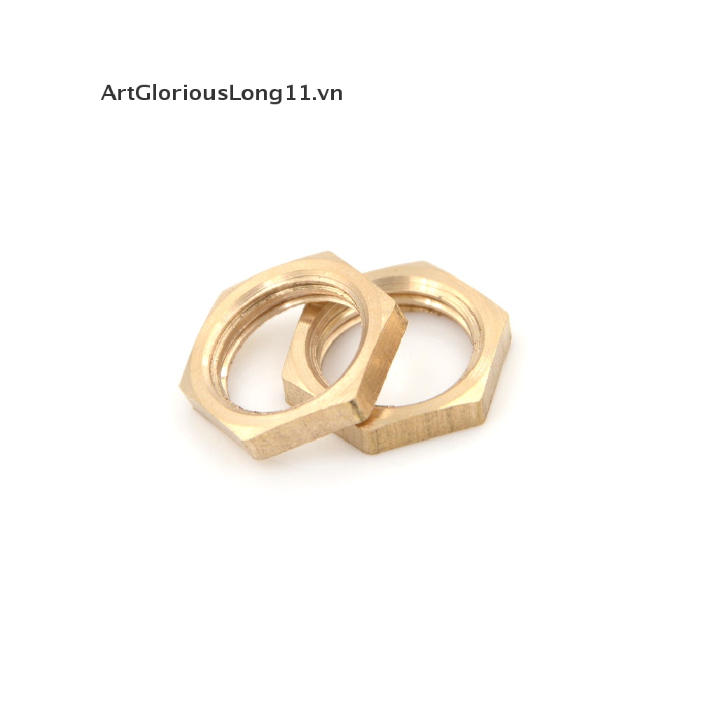 Set 10 Đai Ốc Lục Giác 1 / 4 &quot;Bằng Đồng Thau Chuyên Dụng