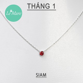 Dây chuyền bạc thời trang Titi đá tháng sinh - Le'mare Jewelry