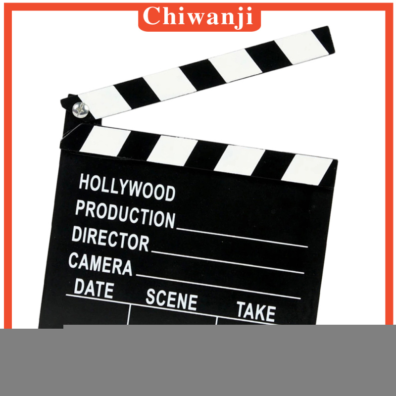 [CHIWANJI]Wooden Clapper Clapperboard Board TV Film Movie Action Scene Slate   18cm
