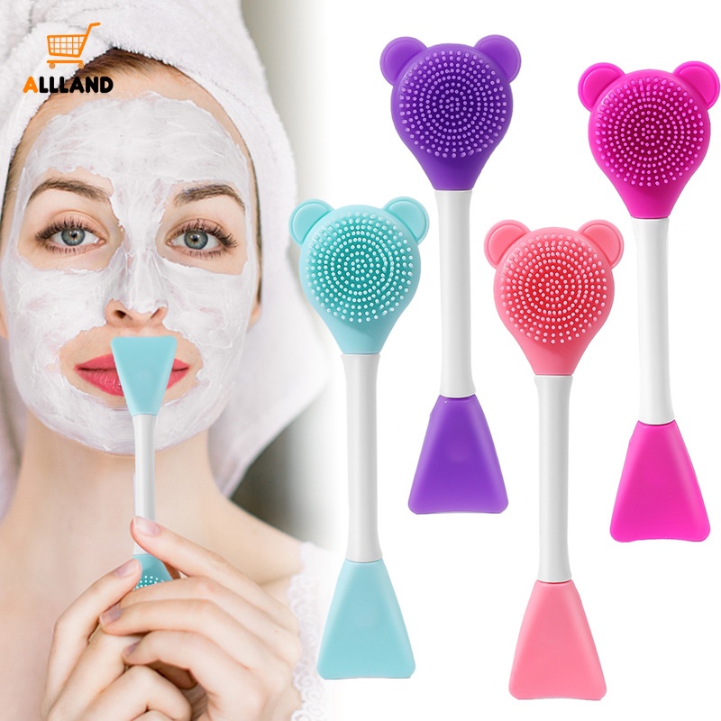1 Cọ Silicone Hai Đầu Dùng Bôi Mặt Nạ DIY Tiện Dụng