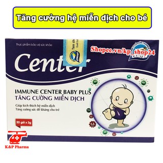 [KÈM QUÀ] Immune Center Baby Plus – Giúp tăng cường miễn dịch, sức đề kháng cho trẻ, giảm viêm hô hấp trên, ăn ngon