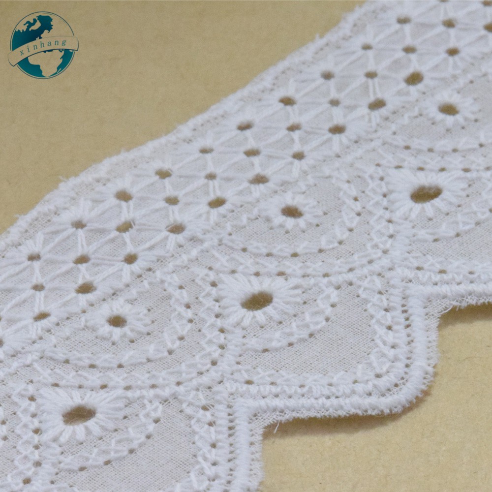 Cuộn Ren Ruy Băng mini Rộng 4.8cm Chất Liệu 100% cotton Phối Ren Dùng Để Trang Trí Quần Áo diy 3176