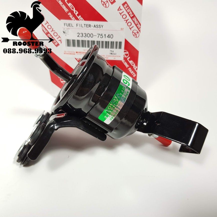 [Sỉ-Lẻ] Lọc xăng (lọc nhiên liệu trong khoang động cơ) xe Innova, Fortuner, Hilux (Mã: 2330075140)