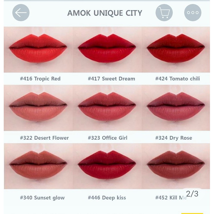 Son Thỏi Amok Unique City Technical Lipstick Limited Edition 2017