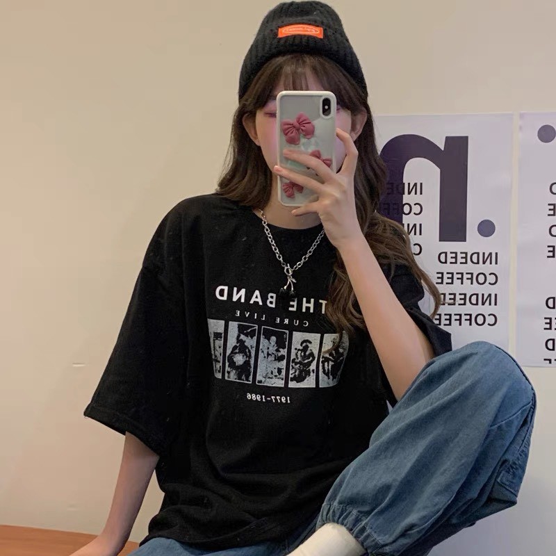 Áo thun unisex tay lỡ form rộng nam nữ oversize ulzzang, áo phông nam nữ HELES A111
