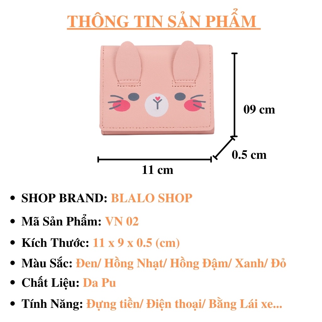 Ví Nữ Ngắn, Ví Nữ Mini Cute Dễ Thương Cầm Tay Thời Trang Cao Cấp Giá Rẻ Nhỏ Vn 02