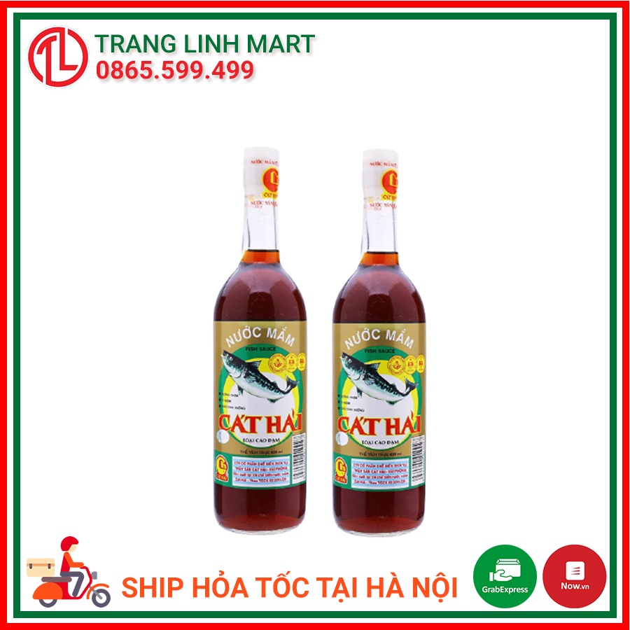 Nước mắm Cát Hải chai thủy tinh chai 650ml