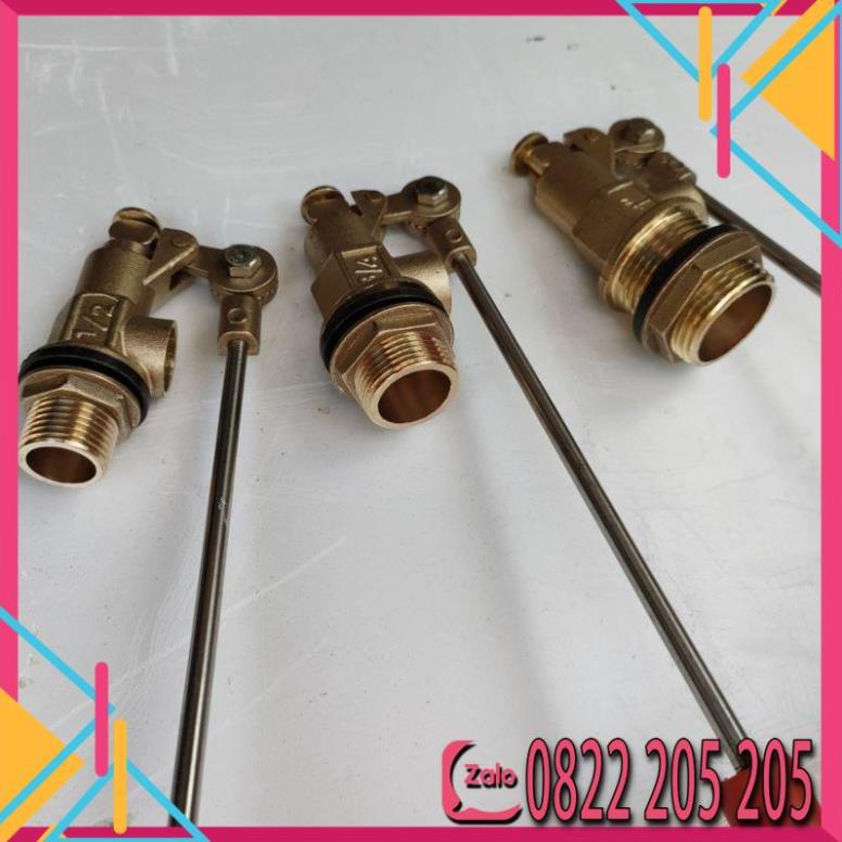 Phao cơ nước tự động van phao cơ thau phi 21 27 34 tự ngắt nước chống tràn bồn nước