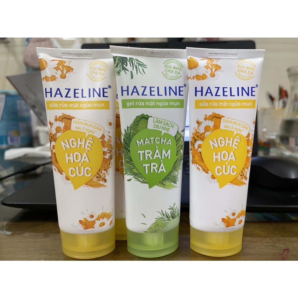 Sữa Rửa Mặt Hazeline tuýp 50g/100g