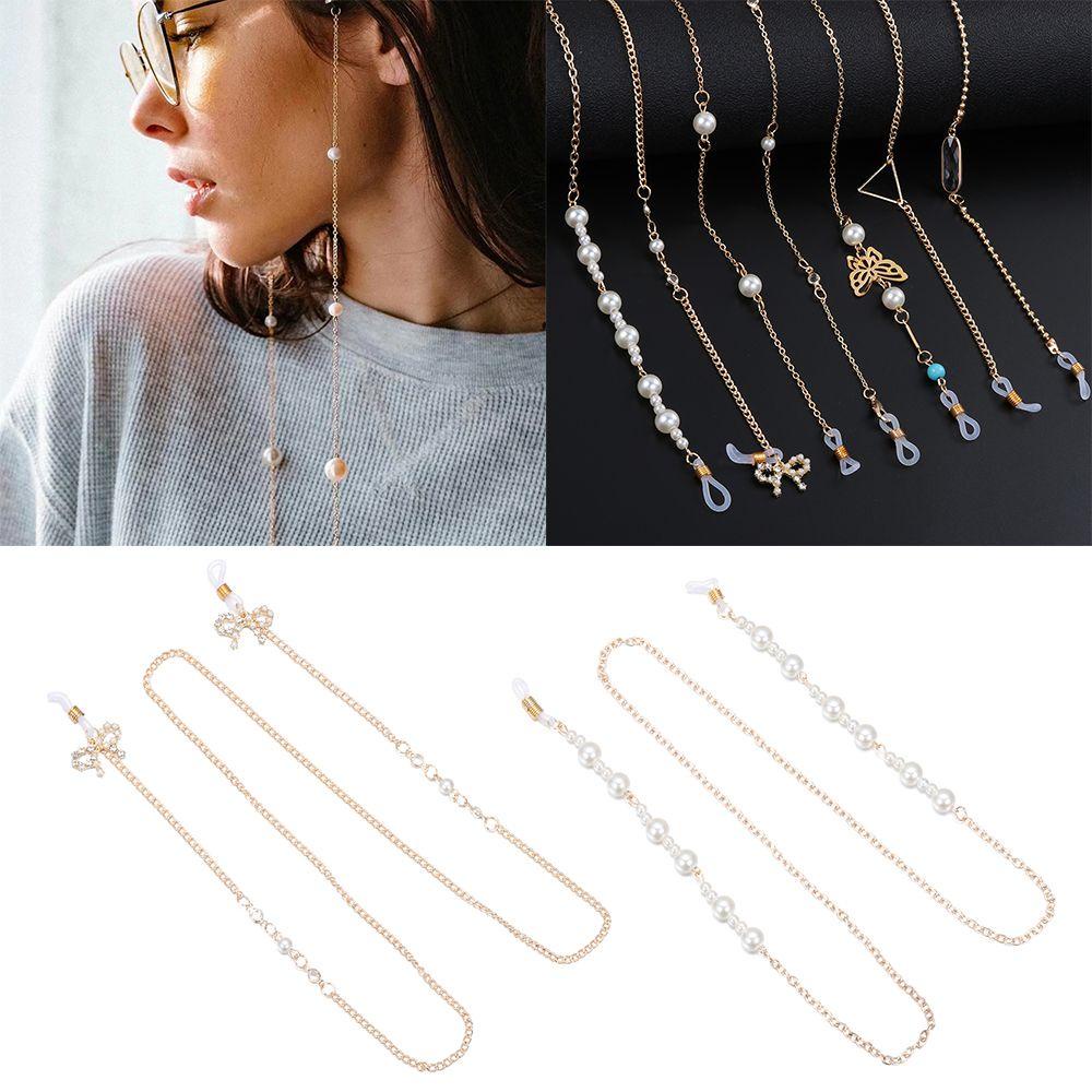 Dây Xích Kim Loại Đeo Mắt Kính Cho Nữ