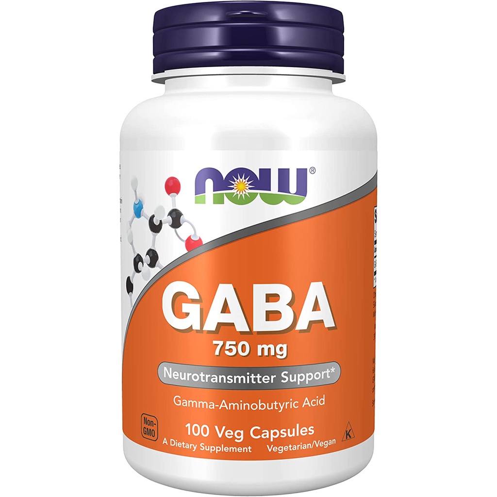 Now GaBa 500mg 100 Viên - Giúp Hỗ Trợ Bổ Não, Giảm Stress, Giảm Căng Thẳng Thần Kinh