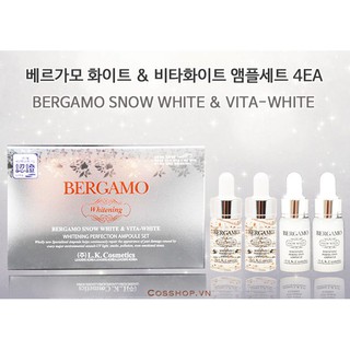 Serum Bergamo Vita White Dưỡng trắng da ban ngày Hàn Quốc