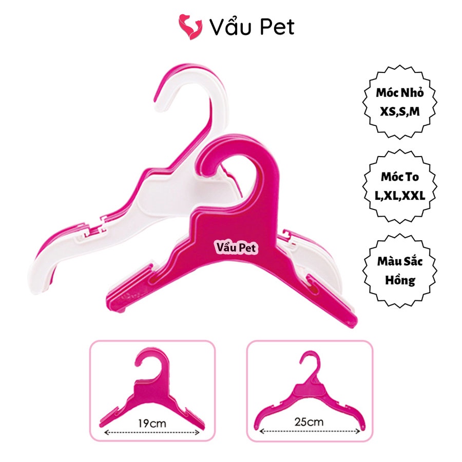 Móc Nhựa Treo Quần Áo Cho Chó Mèo Thú Cưng Vẩu Pet Shop