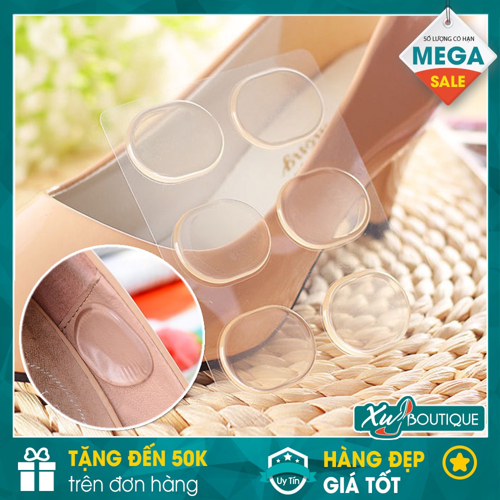 Bộ 6 Miếng Đệm, Lót Giày Silicon Hình Tròn Chống Đau Chân - Giúp Bảo Vệ Những Điểm Chân Cọ Xát Vào Giầy